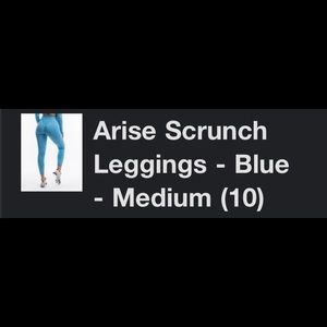Echt Scrunch Leggings Sky Blue